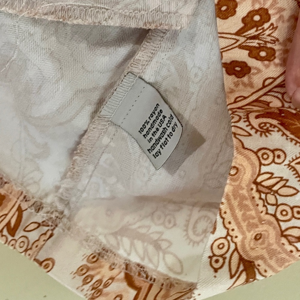 Novella Royale | Hermosa Mini Dress in Peach Paisley, Sz M ♥ Like new! - Picture 8 of 9